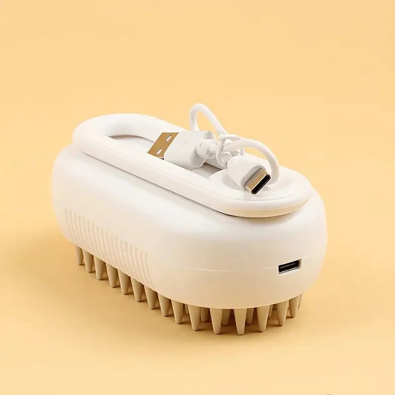 2-in-1 Pet Grooming Brush – Remove Loose Hair & Clean with Built-in Water Tank