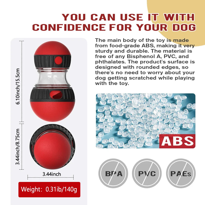 Interactive Treat Ball for Dogs – IQ Slow Feeder Toy for Training & Fun