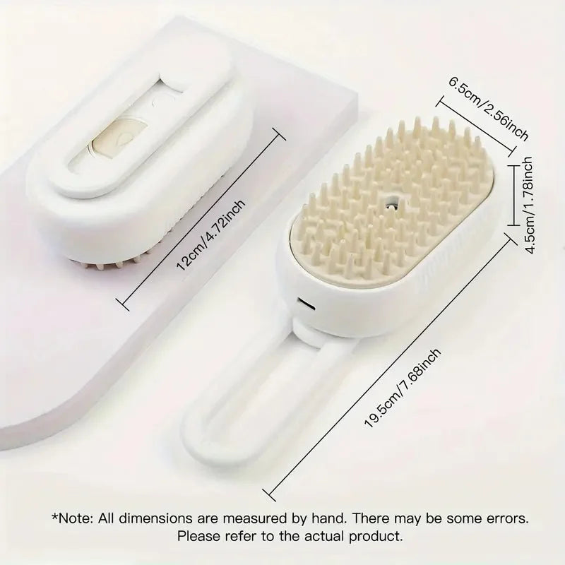 2-in-1 Pet Grooming Brush – Remove Loose Hair & Clean with Built-in Water Tank
