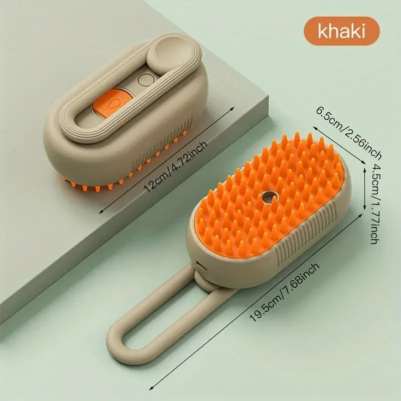 2-in-1 Pet Grooming Brush – Remove Loose Hair & Clean with Built-in Water Tank