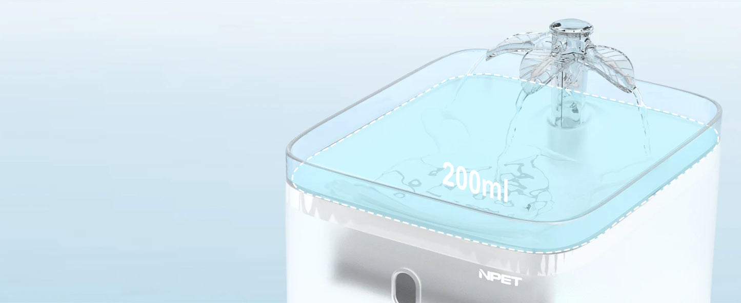 Smart LED Cat Water Fountain – 3L Automatic Pet Drinking Dispenser with Quadruple Filter