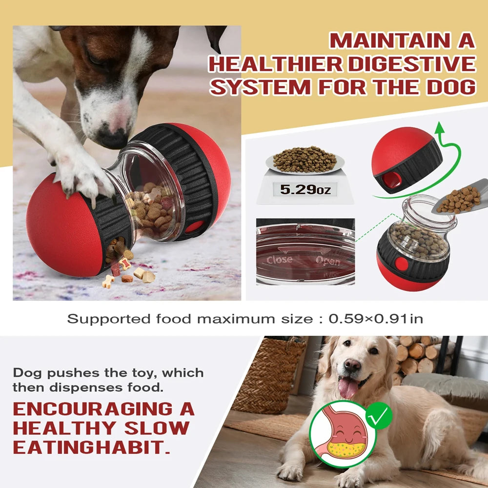 Interactive Treat Ball for Dogs – IQ Slow Feeder Toy for Training & Fun