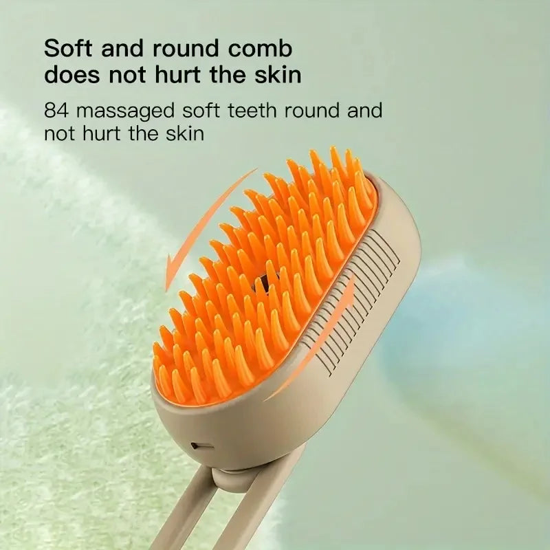 2-in-1 Pet Grooming Brush – Remove Loose Hair & Clean with Built-in Water Tank