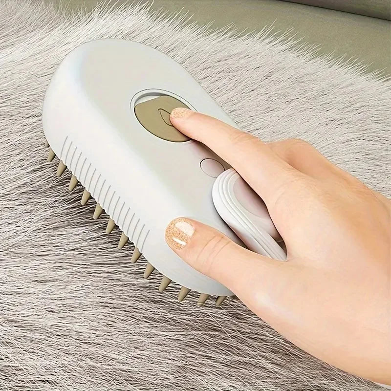 2-in-1 Pet Grooming Brush – Remove Loose Hair & Clean with Built-in Water Tank