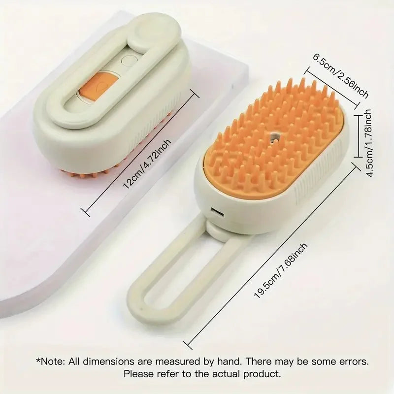 2-in-1 Pet Grooming Brush – Remove Loose Hair & Clean with Built-in Water Tank