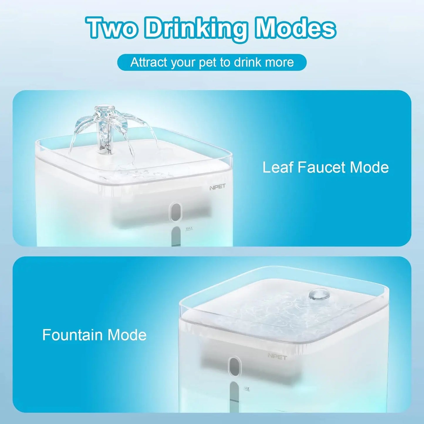 Smart LED Cat Water Fountain – 3L Automatic Pet Drinking Dispenser with Quadruple Filter